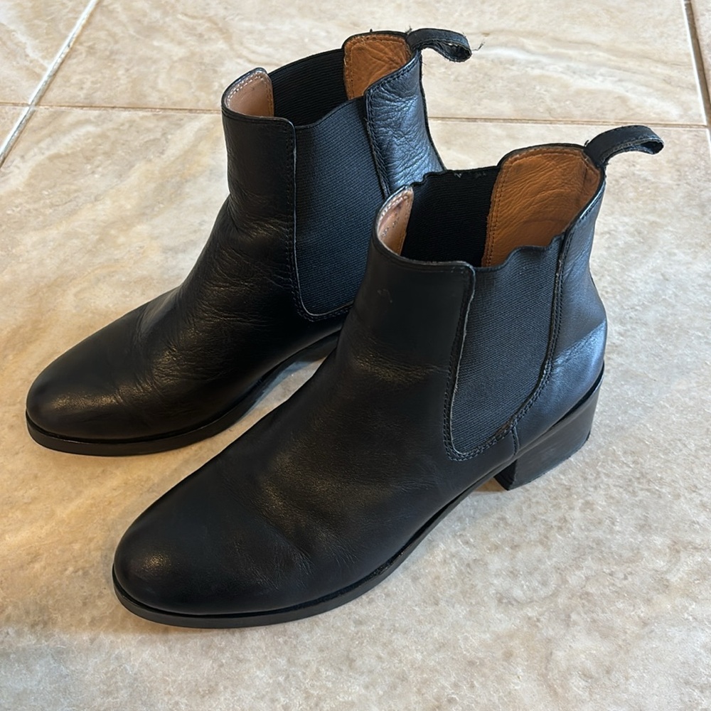 Women Adam et Rope Leather ankle boots size 37 - Picture 2 of 5